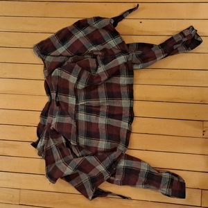 Forever 21 croped Plaid flannel